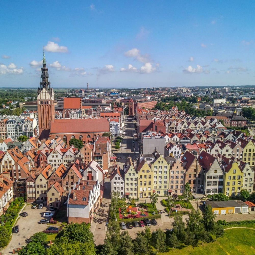 panorama miasta elbląg